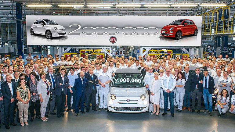 Η Fiat γιορτάζει την παραγωγή 2.000.000 μονάδων του 500